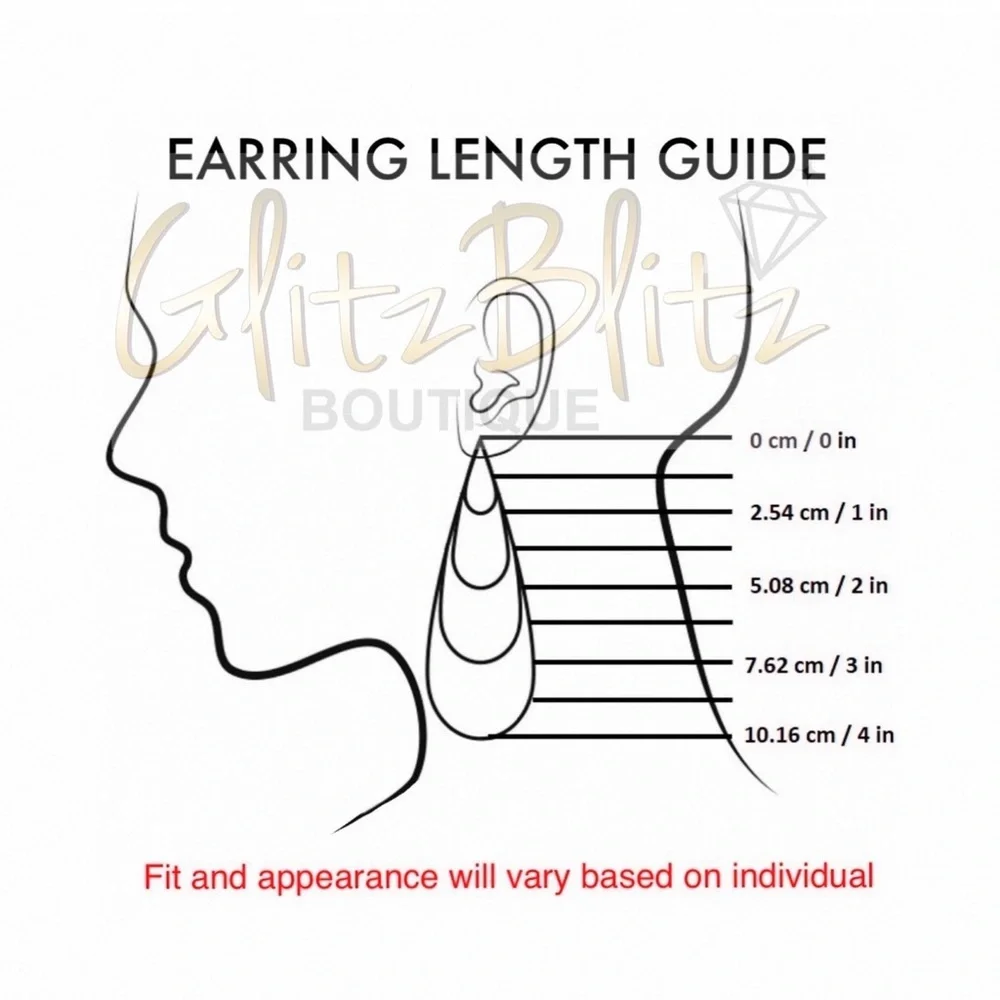 Any 2/$20! Crystal Studs w/Curved Jacket Earrings - Picture 6 of 7